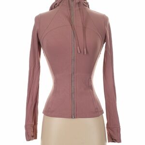 lululemon athletica Mauve Zip-Up Hooded Bomber Jacket